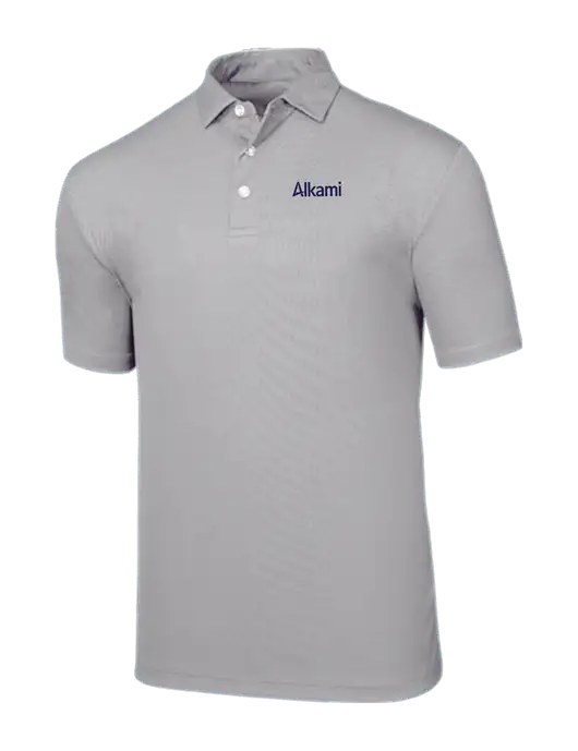 Callaway Birdseye Light Grey Polo w/Alkami Logo
