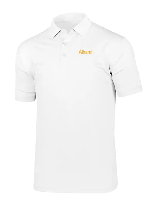 Callaway Vibrant Bright White Ventilated Polo w/Alkami Logo