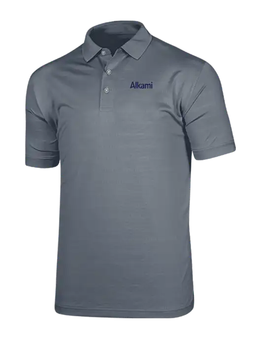 Callaway Vibrant Light Grey Ventilated Polo w/Alkami Logo