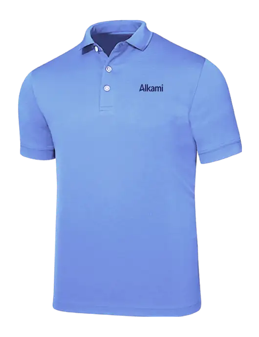 Callaway Ottoman Light Blue Polo w/Alkami Logo