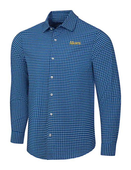 Navy/White City Stretch Shirt w/Alkami Logo