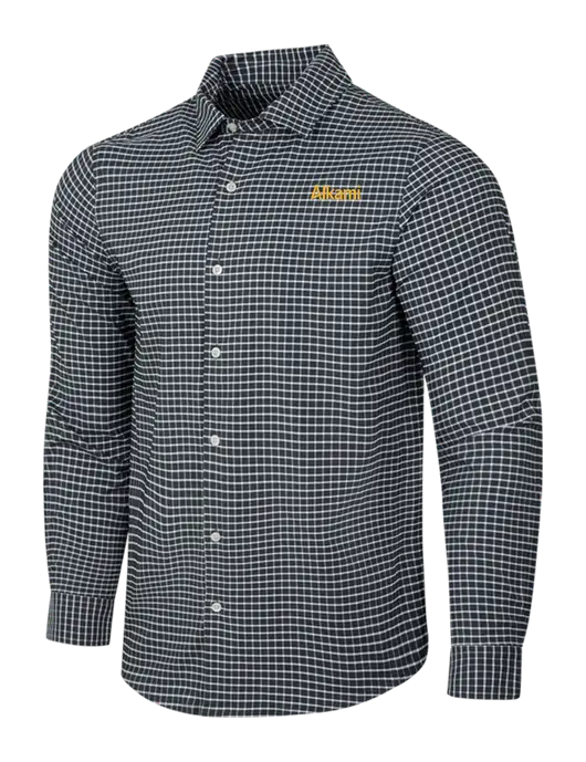 Dark Grey/White City Stretch Shirt w/Alkami Logo