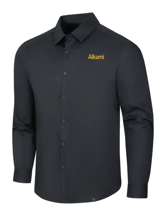 OGIO Black Commuter Woven Shirt w/Alkami Logo