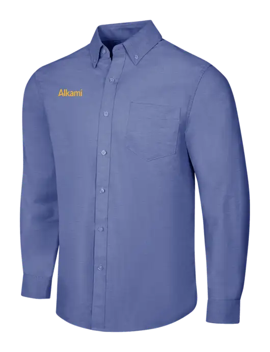 Navy SuperPro Oxford Shirt w/Alkami Logo
