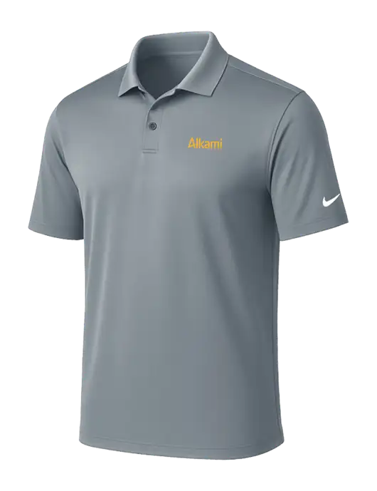 NIKE Medium Grey Victory Solid Polo w/Alkami Logo