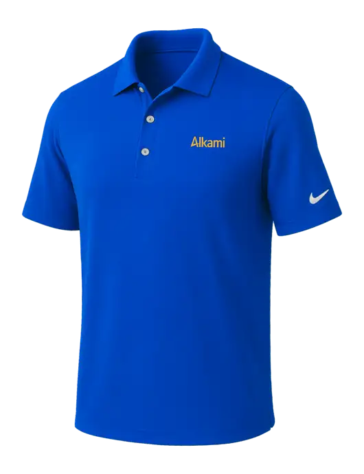 NIKE Royal Dri-Fit Micro Pique Polo w/Alkami Logo