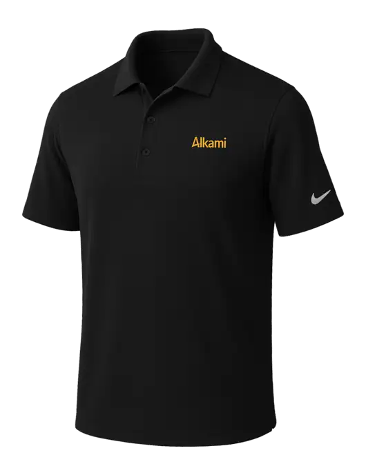 NIKE Black Dri-Fit Micro Pique Polo w/Alkami Logo