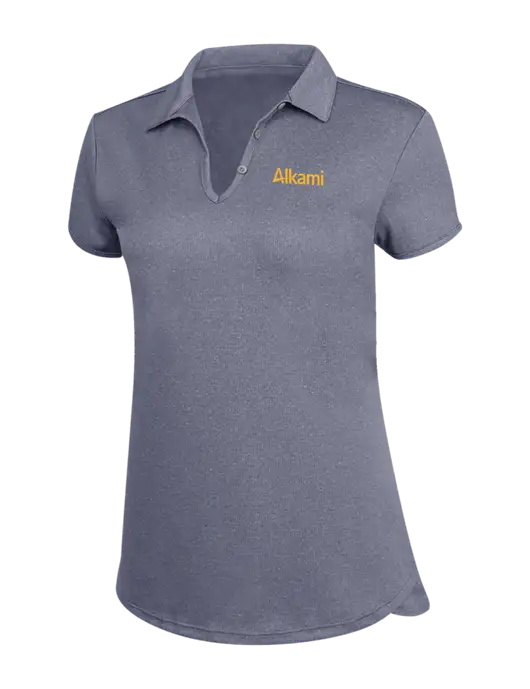 True Navy Womens Trace Heather Polo w/Alkami Logo