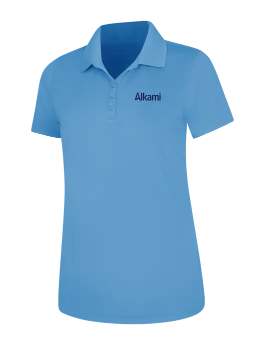 Carolina Blue Womens Dry Zone UV Mesh Polo w/Alkami Logo