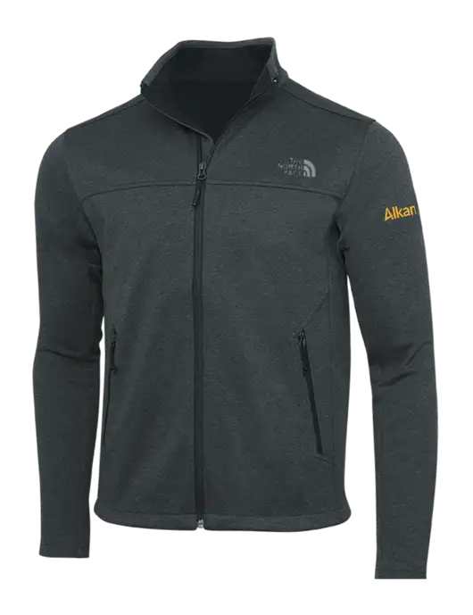 North Face Dark Grey Heather Ridgewall Soft Shell Jacket w/Alkami Logo