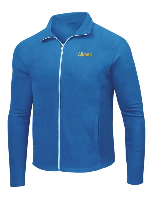Light Royal Microfleece Jacket w/Alkami Logo