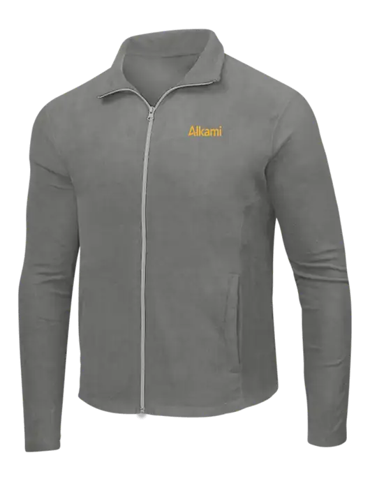Medium Grey Microfleece Jacket w/Alkami Logo