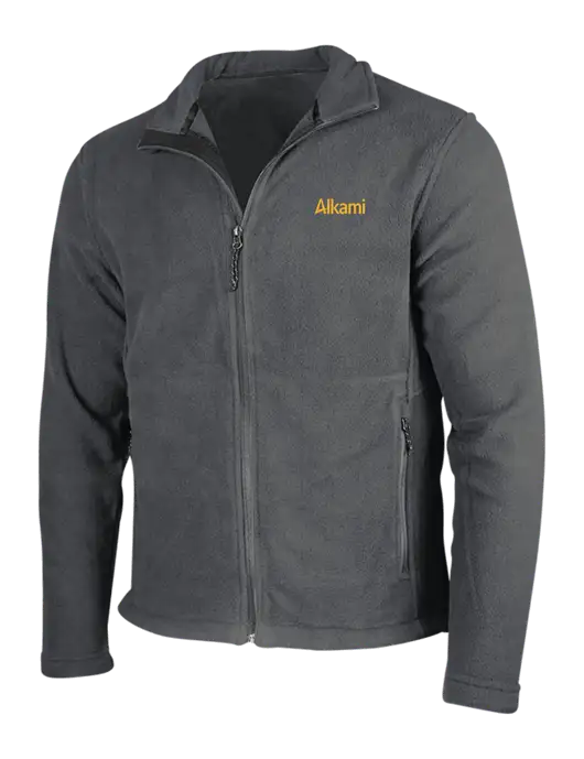 Dark Grey Fleece Jacket w/Alkami Logo