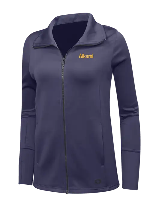 OGIO Navy Womens Endurance Modern Performance Full-Zip w/Alkami Logo