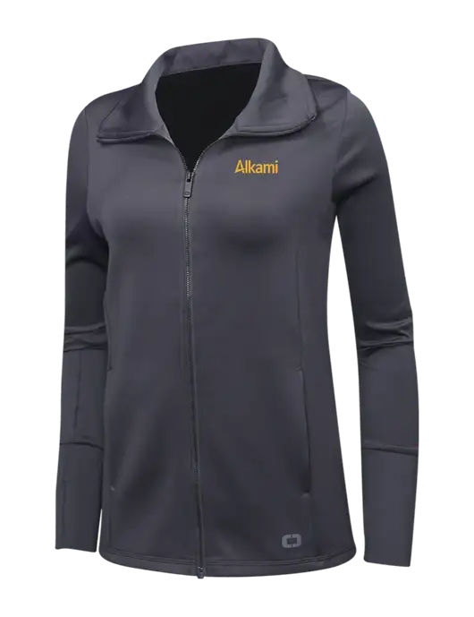 OGIO Dark Grey Womens Endurance Modern Performance Full-Zip w/Alkami Logo