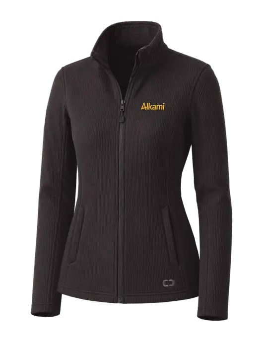OGIO Blacktop Womens Grit Fleece Jacket w/Alkami Logo
