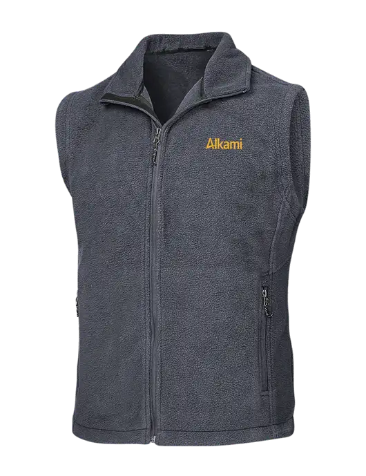 Dark Grey Fleece Vest w/Alkami Logo