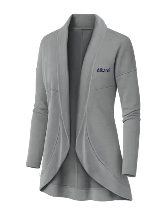 OGIO Light Grey Heather Womens Luuma Cocoon Fleece w/Alkami Logo