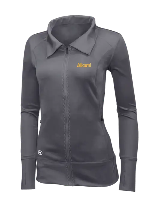OGIO Dark Grey Womens Endurance Fulcrum Full-Zip w/Alkami Logo