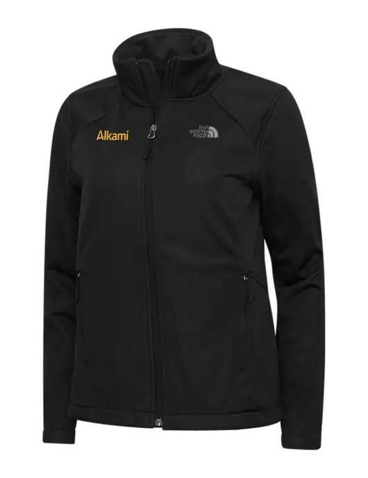 North Face Womens Black Ridgewall Soft Shell Jacket w/Alkami Logo