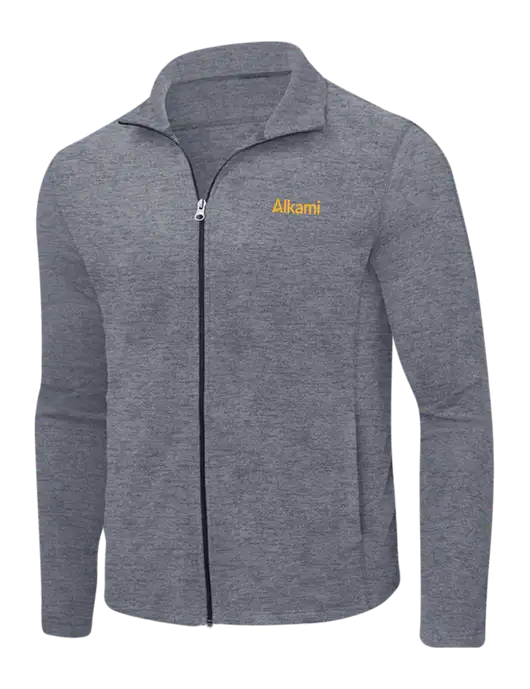 Light Navy Heather Microfleece Full-Zip Jacket w/Alkami Logo
