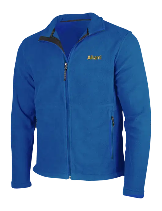 Dark Royal Fleece Jacket w/Alkami Logo