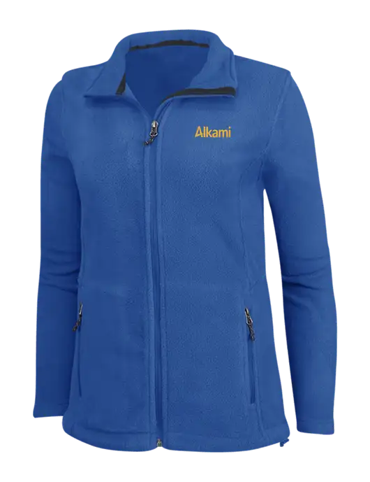 Womens Dark Royal Fleece Jacket w/Alkami Logo
