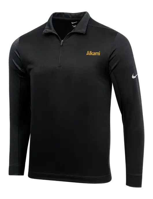 NIKE Black Dry 1/2 Zip Cover-Up w/Alkami Logo