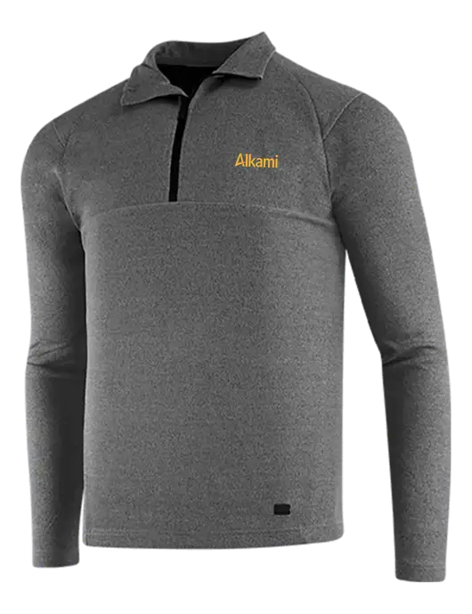 OGIO Dark Grey Heather Transition 1/4 Zip Pullover w/Alkami Logo