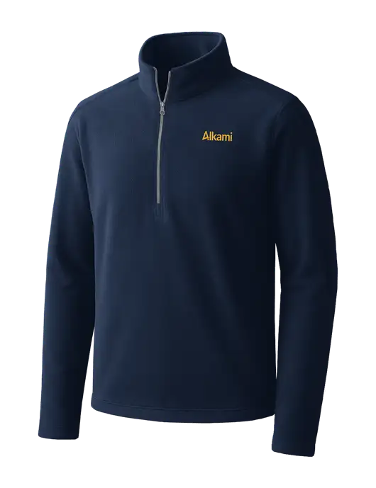 Navy Microfleece 1/2 Zip Pullover w/Alkami Logo