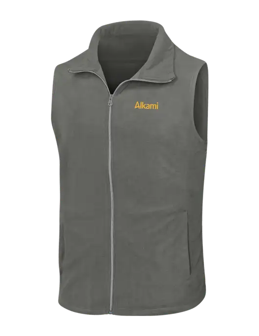 Medium Grey Microfleece Vest w/Alkami Logo