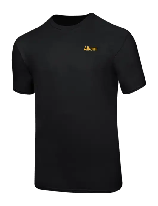 Ring Spun Jet Black 4.5 oz T-Shirt w/Alkami Logo