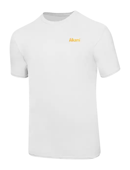 Ring Spun White 4.5 oz T-Shirt w/Alkami Logo