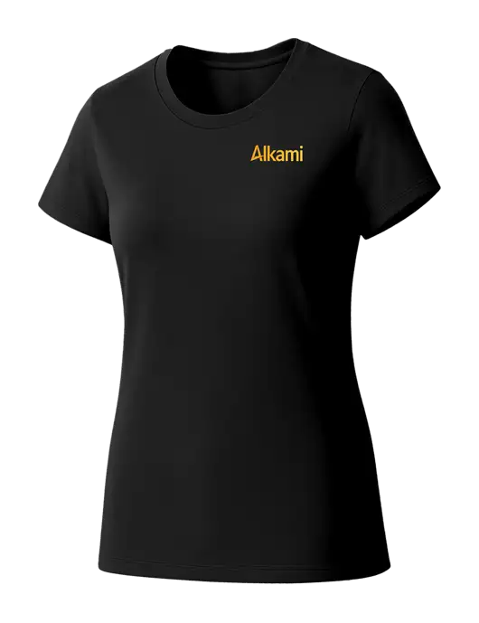 Womens Seriously Soft Black T-Shirt w/Alkami Logo