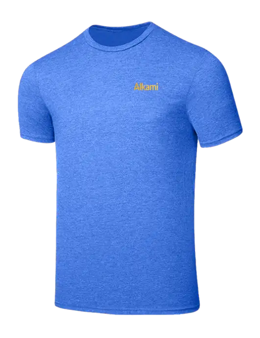 Seriously Soft Heathered Royal T-Shirt w/Alkami Logo