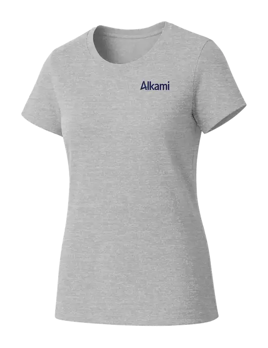 Womens Seriously Soft Light Heathered Grey T-Shirt w/Alkami Logo