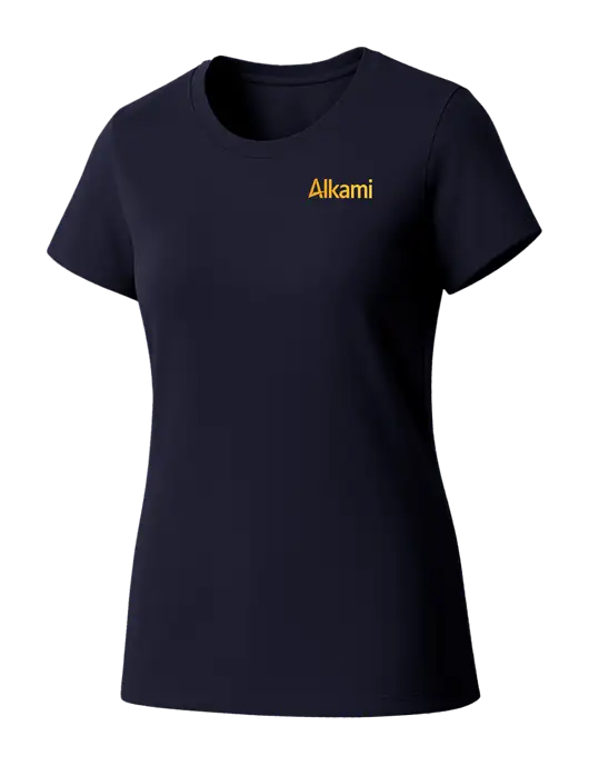 Womens Seriously Soft New Navy T-Shirt w/Alkami Logo