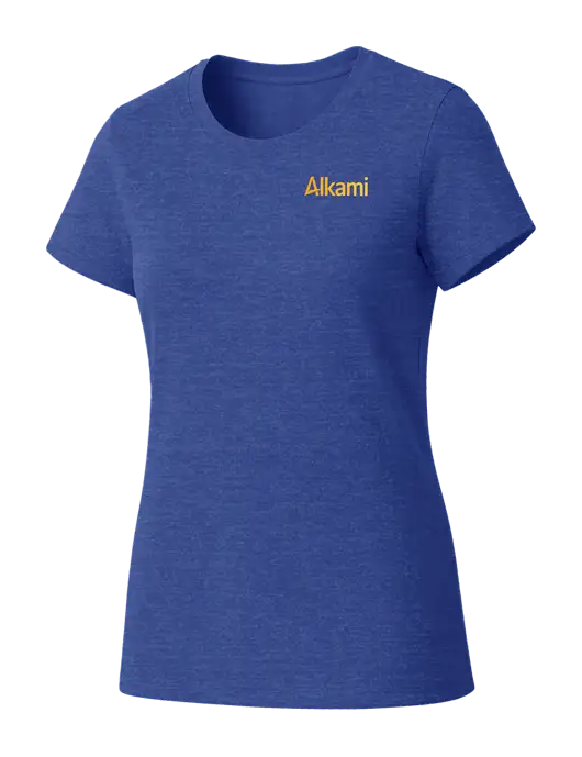 Womens Seriously Soft Royal Frost T-Shirt w/Alkami Logo