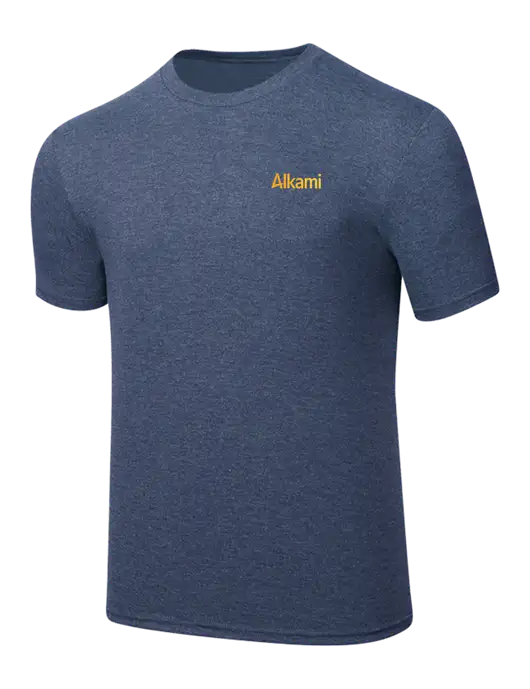 Simply Soft Navy Frost 4.5oz  Poly/Combed Ring Spun Cotton T-Shirt w/Alkami Logo