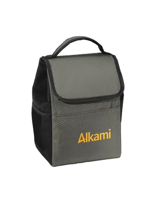 Lunch Bag Grey/Black Cooler w/Alkami Logo