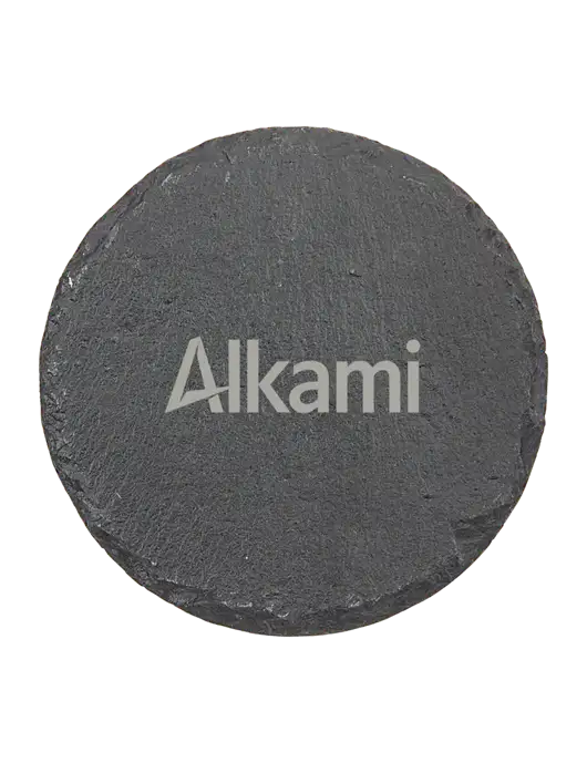 Round Slate Coaster w/Alkami Logo