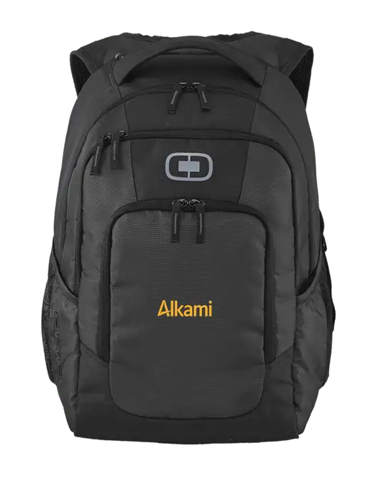 OGIO Diesel Grey Logan Laptop Backpack
 w/Alkami Logo