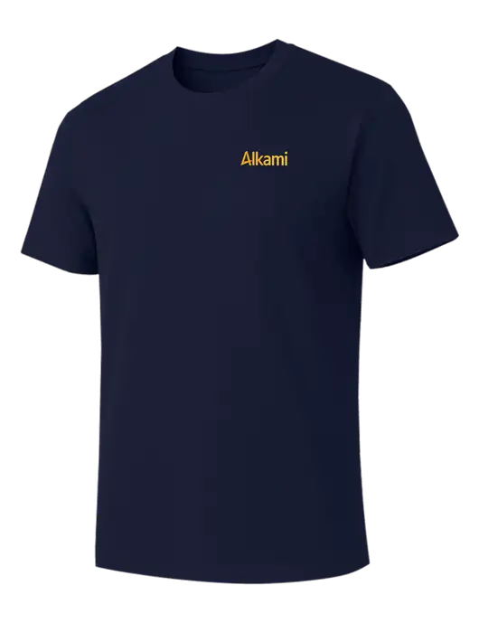 Allmade Dark Navy Organic Cotton Tee w/Alkami Logo