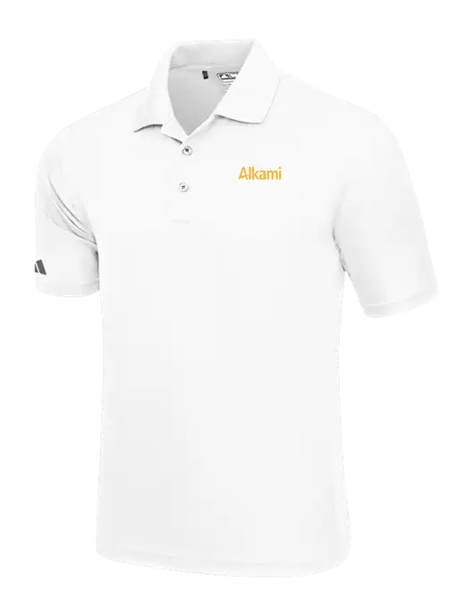 Adidas White Basic Sport Polo w/Alkami Logo