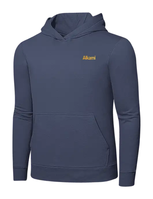 Steel Blue 7.8. oz Ring Spun Hooded Sweatshirt w/Alkami Logo