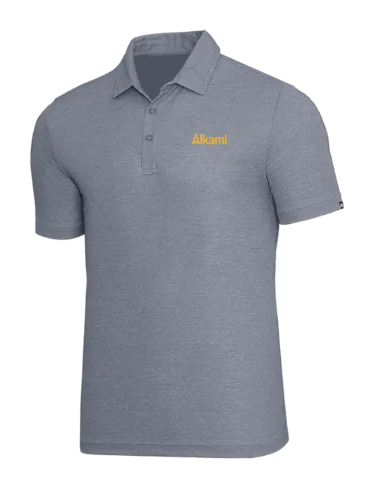 TravisMathew Navy Heather Oceanside Polo w/Alkami Logo