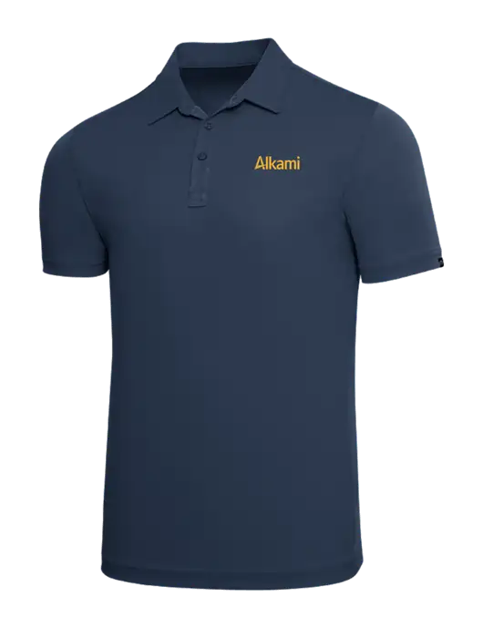 TravisMathew Navy Solid Oceanside Polo w/Alkami Logo