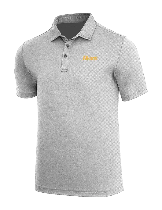 TravisMathew Medium Grey Heather Coto Performance Polo w/Alkami Logo