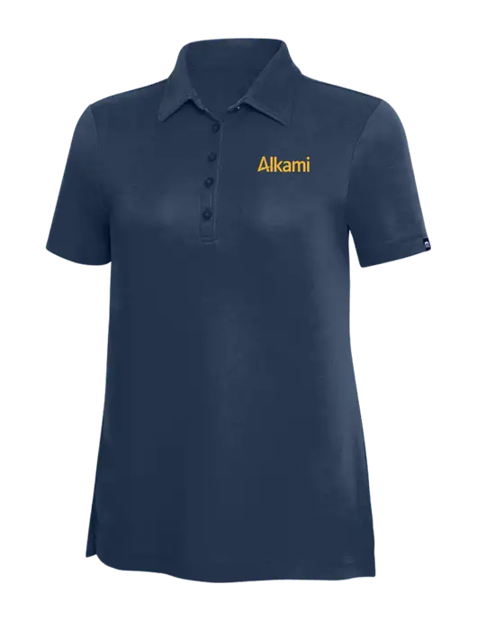 TravisMathew Navy Solid Womens Oceanside Polo w/Alkami Logo