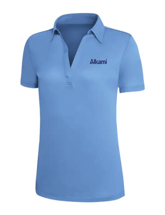 Carolina Blue Silk Touch Womens Performance Polo w/Alkami Logo
